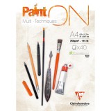 Paint On, multiteknik papir, 40 ark, 250g Paint On, multiteknik papir, 40 ark, 250g